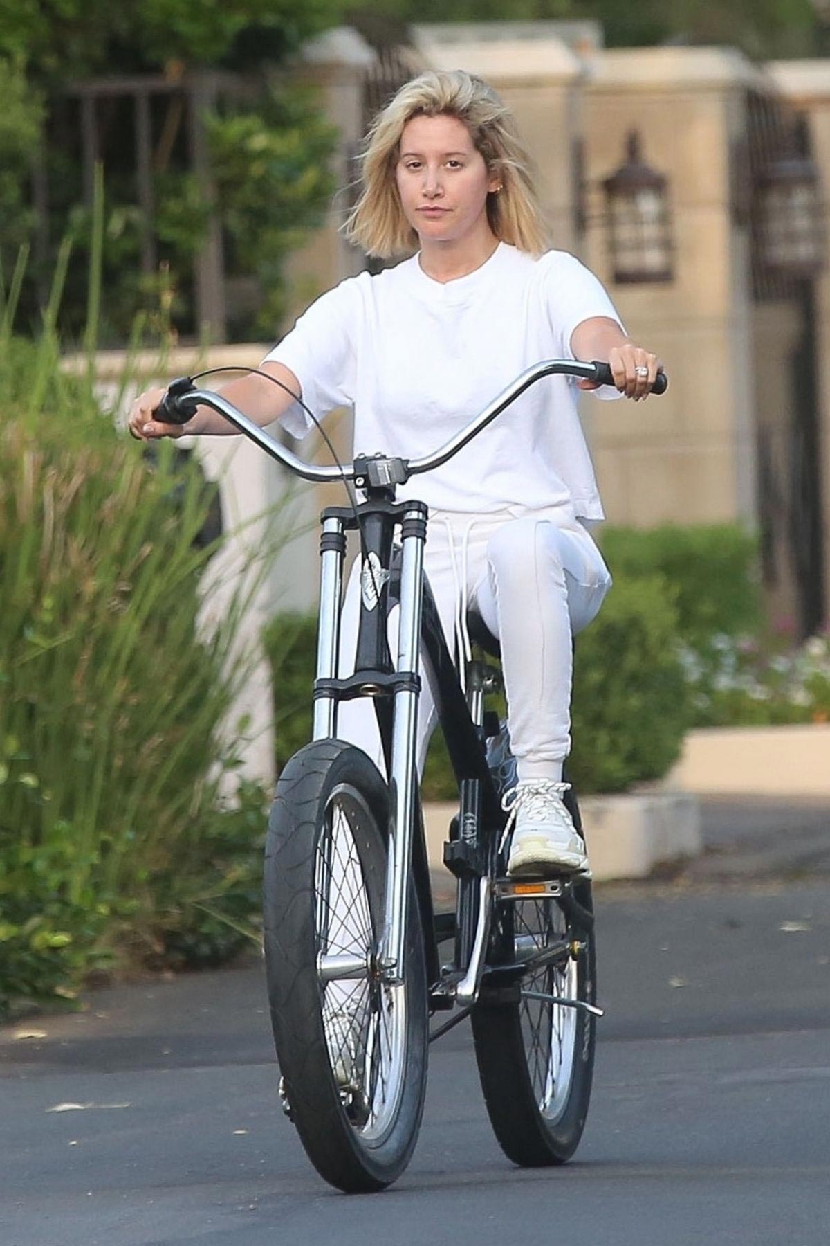 Ashley Tisdale Riding a Bike Out in Toluca Lake 2018/09/05