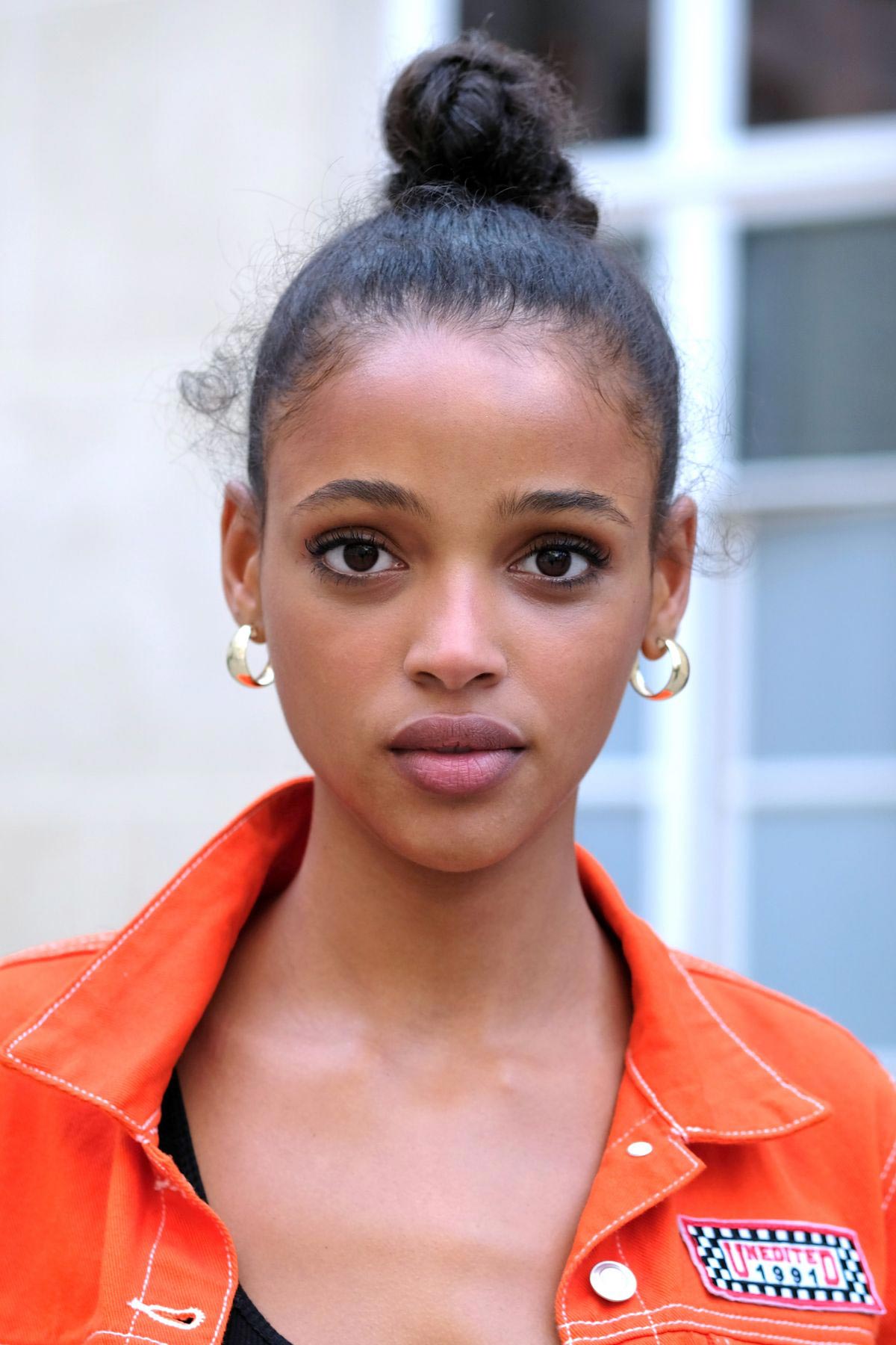 Aya Jones at Jacquemus Fashion Show at PFW in Paris 2018/09/24