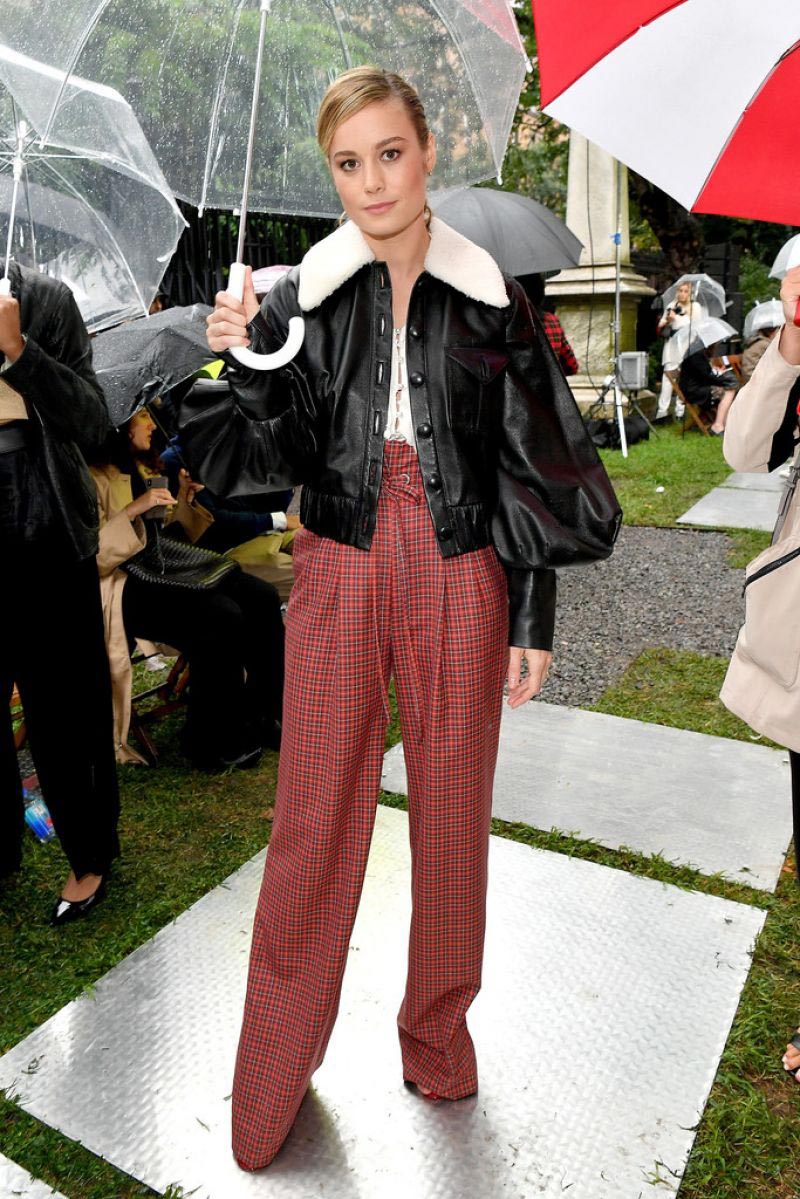 Brie Larson at Rodarte Show at New York Fashion Week 2018/09/09