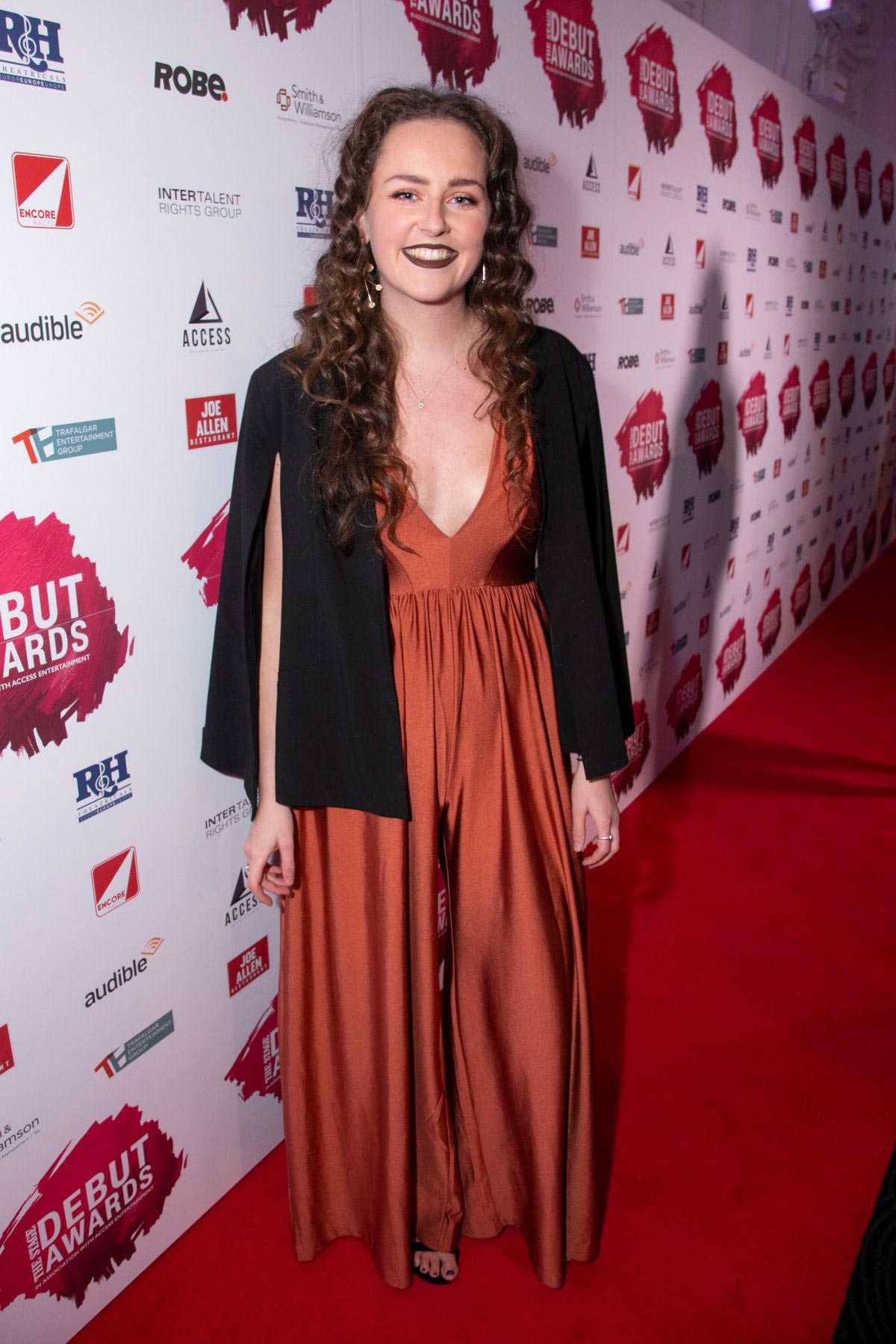 Jasmine Swan at Stage Debut Awards 2018 Arrivals in London 2018/09/23