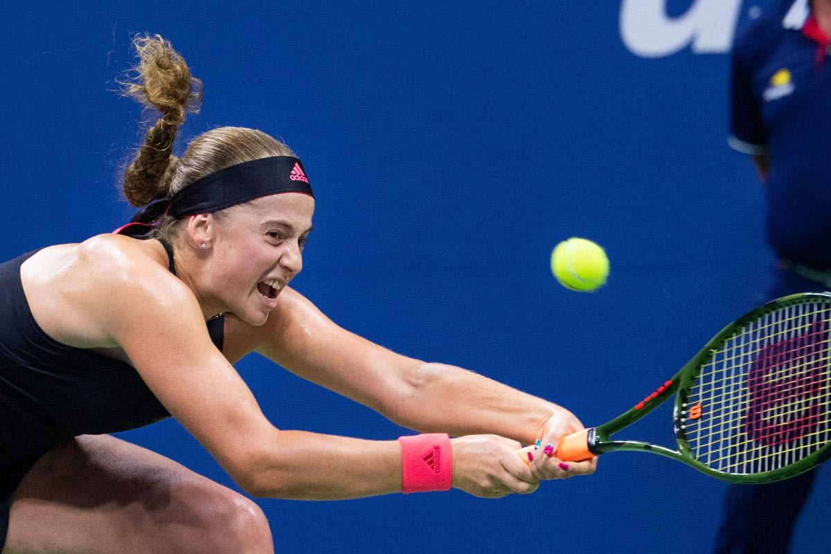 Jelena Ostapenko at 2018 US Open Tennis Tournament in New York 2018/09/02
