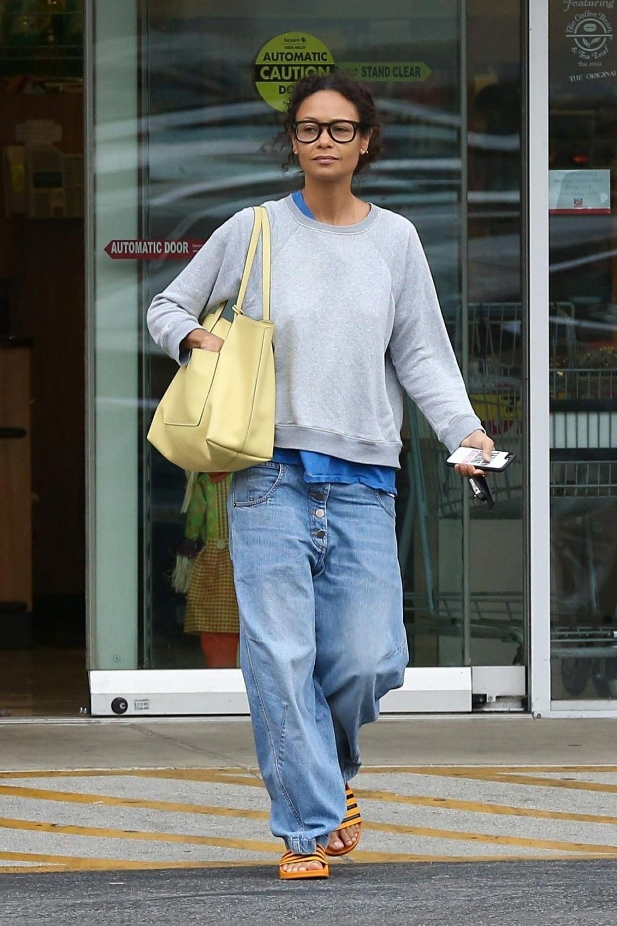 Thandie Newton in Denim Out in Beverly Hills 2018/09/29