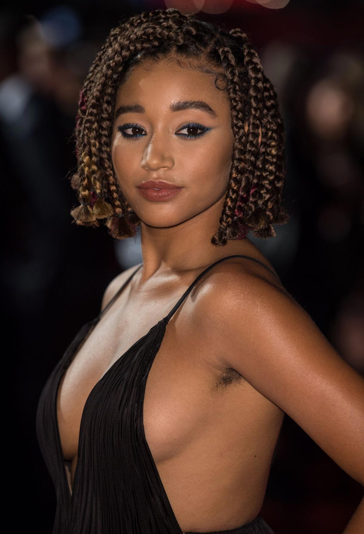 Amandla Stenberg at The Hate You Give Premiere at BFI London Film Festival 2018/10/20