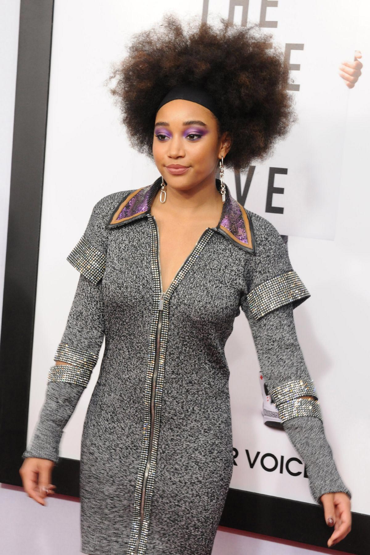 Amandla Stenberg at The Hate You Give Premiere in New York 2018/10/04