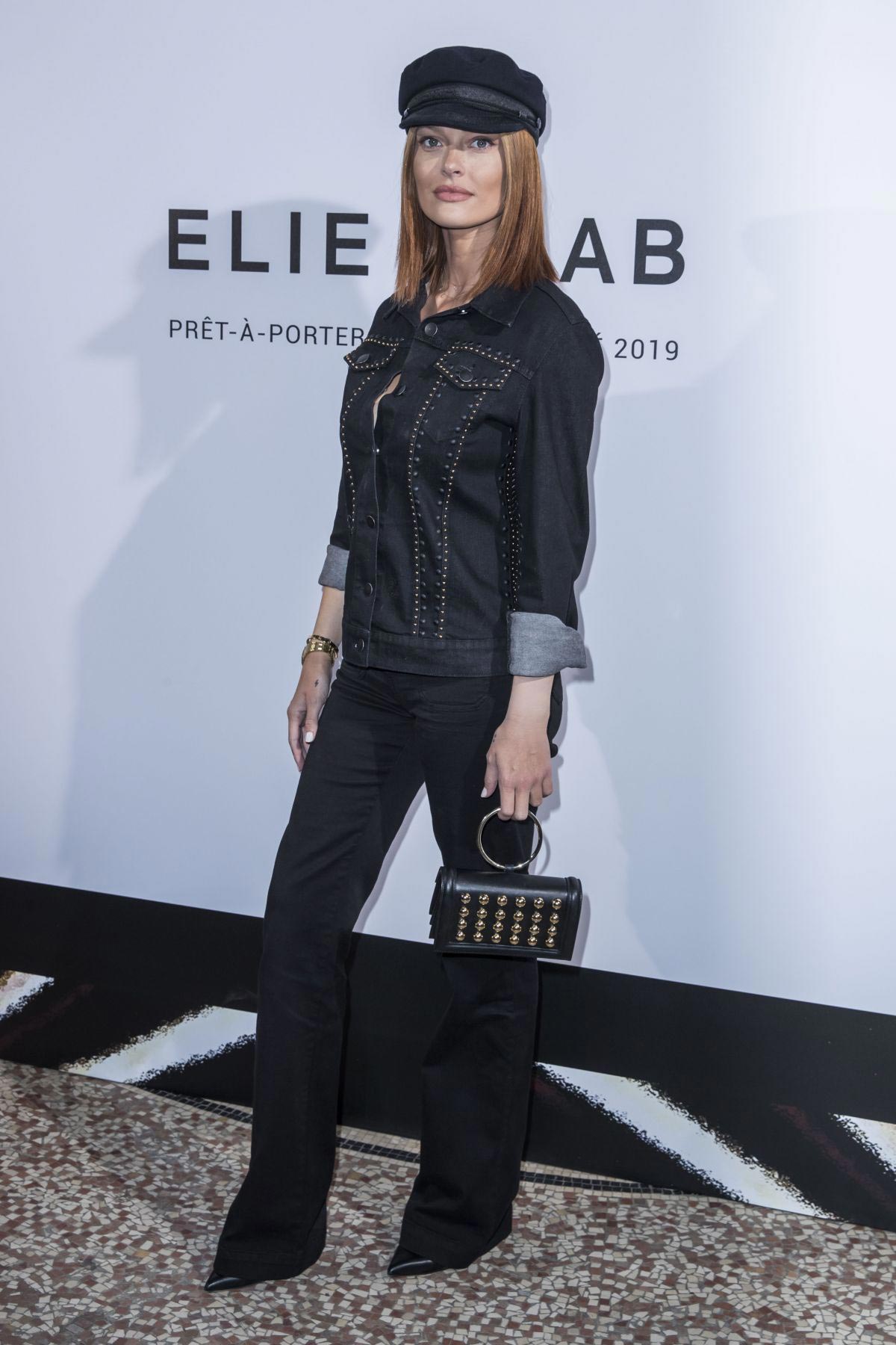 Caroline Receveur at Elie Saab Fashion Show in Paris 2018/09/29