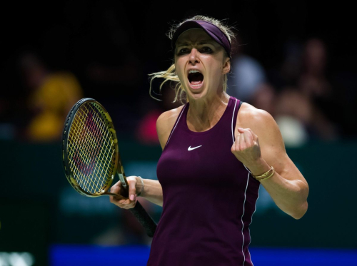 Elina Svitolina at BNP Paribas WTA Finals in Singapore 2018/10/25 2