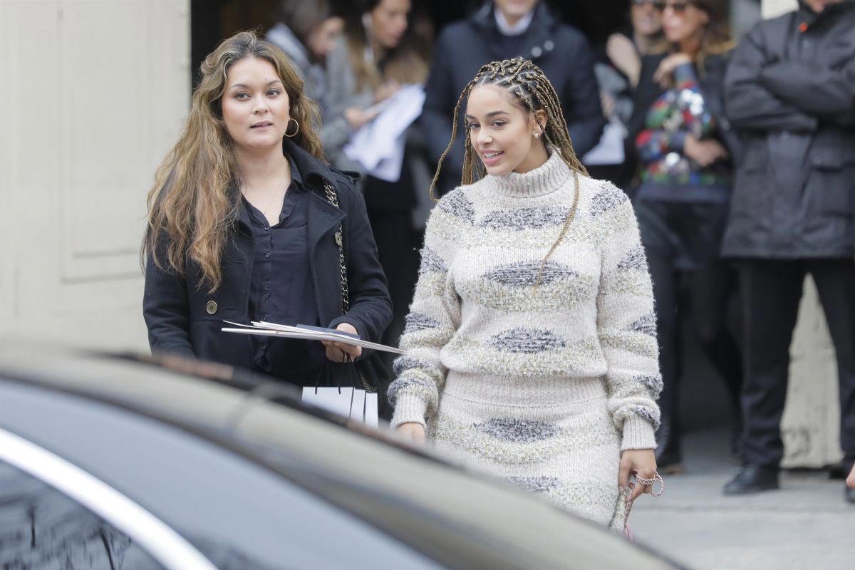 Jorja Smith at Chanel Show at Paris Fashion Week 2018/10/02