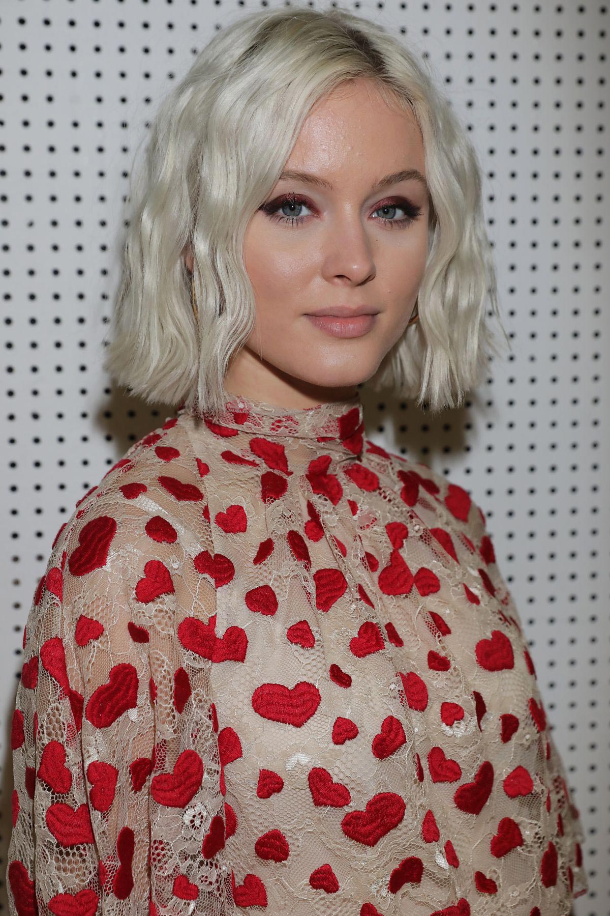 Zara Larsson at Giambattista Walli Show at Paris Fashion Week 2018/10/01