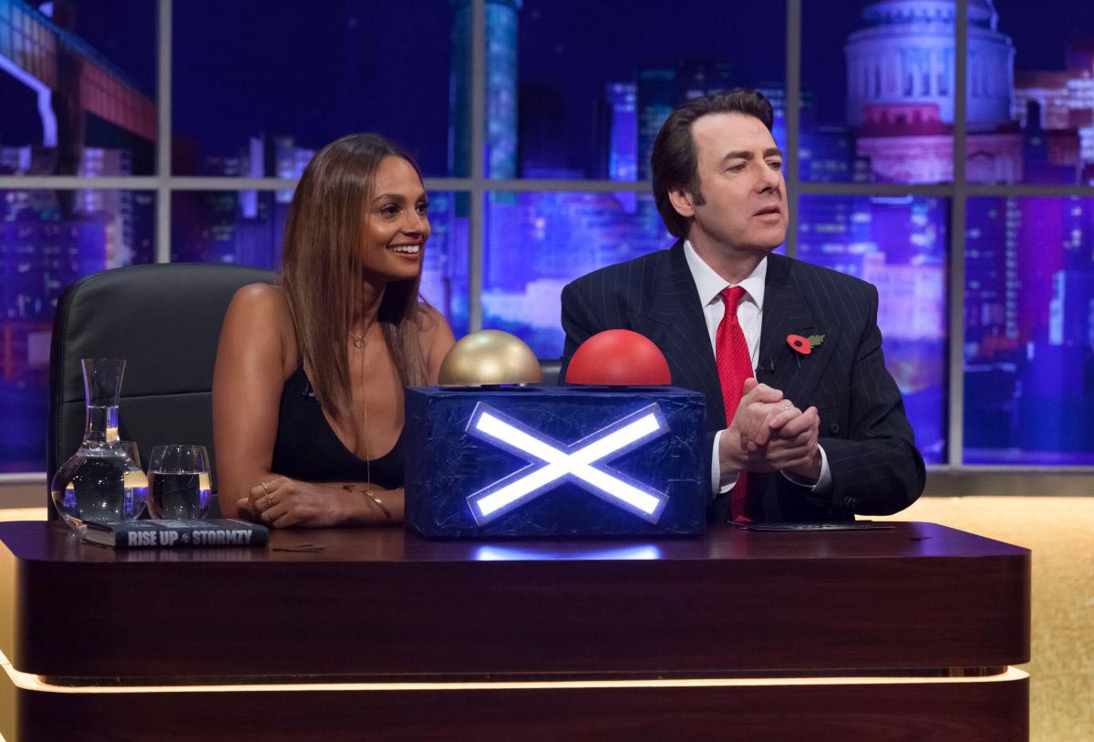 Alesha Dixon at Jonathan Ross Show in London 2018/11/03