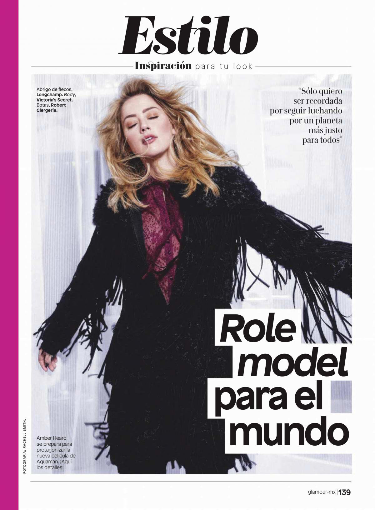 Amber Heard in Glamour Magazine, Mexico December 2018