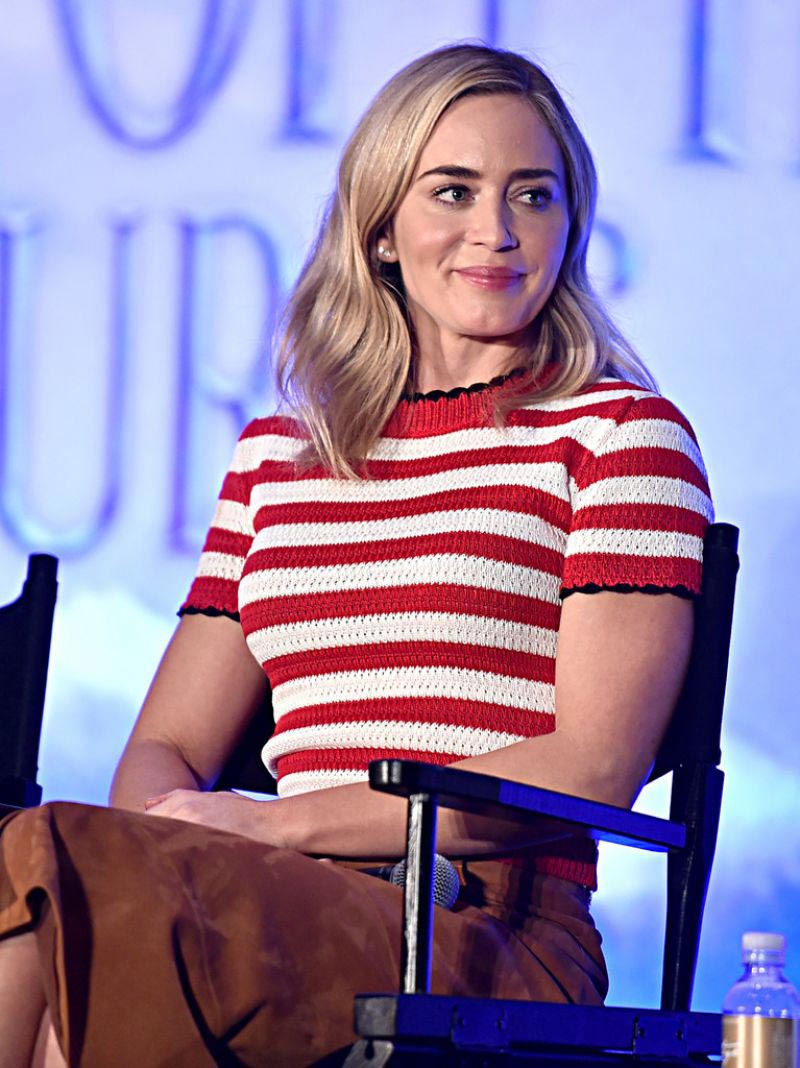 Emily Blunt at Mary Poppins Returns Press Conference in Los Angeles 2018/11/28