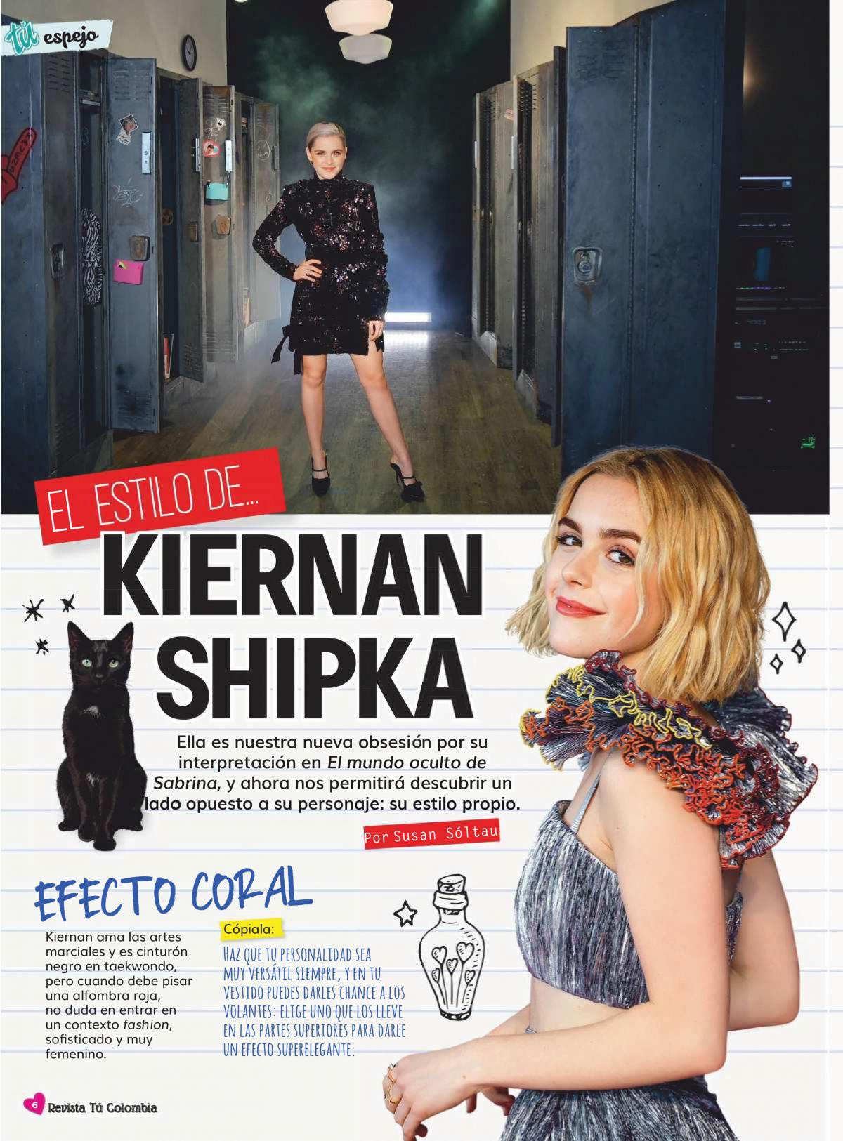 Kiernan Shipka in Tu Magazine, Colombia November 2018
