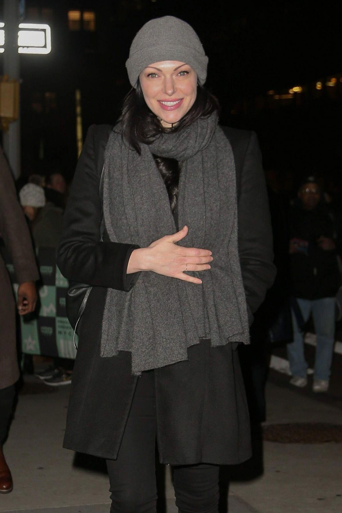 Laura Prepon Leaves AOL Build Studios in New York 2018/11/27