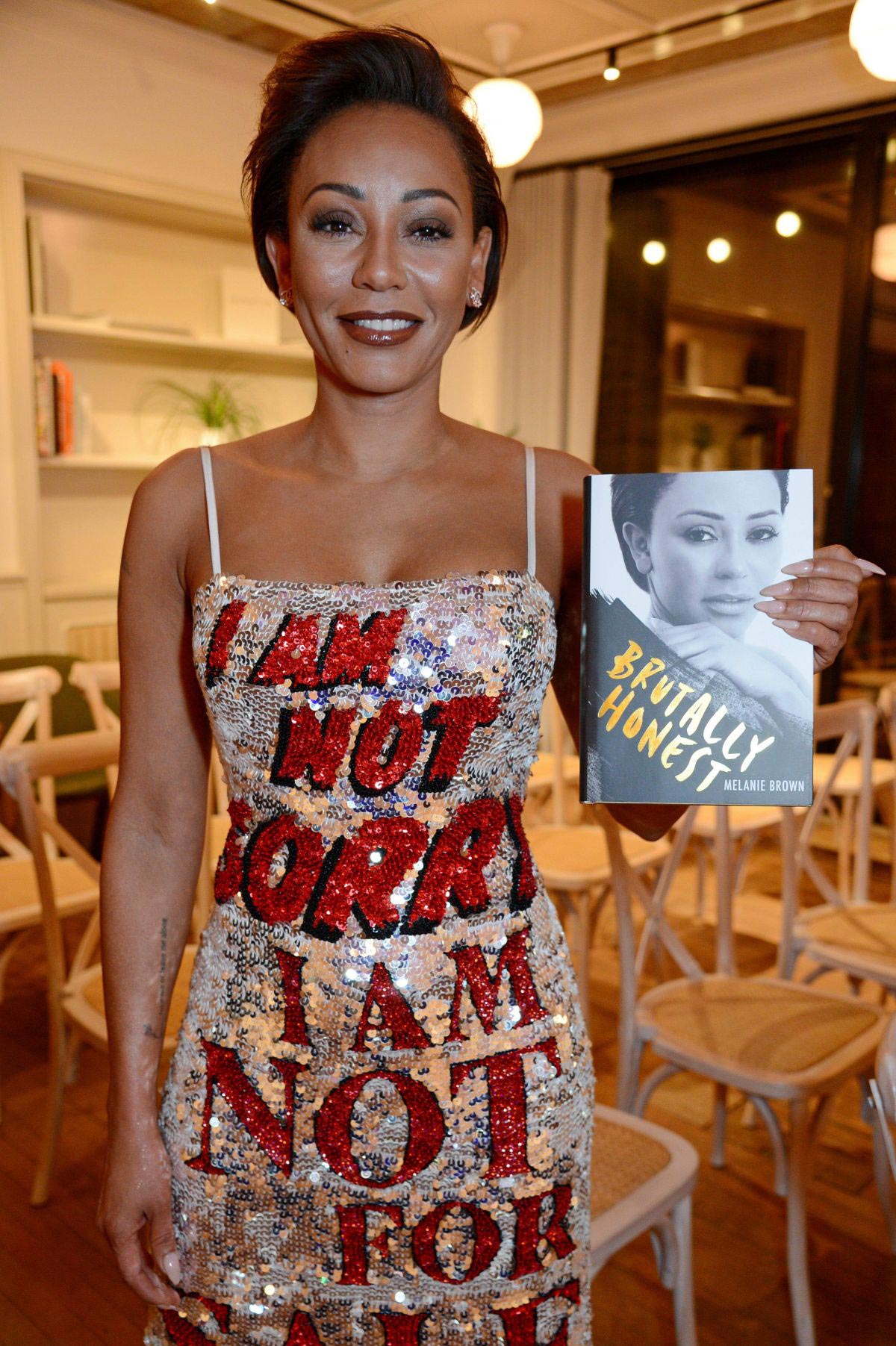 Melanie Brown at Brutally Honest Book Launch in London 2018/11/27