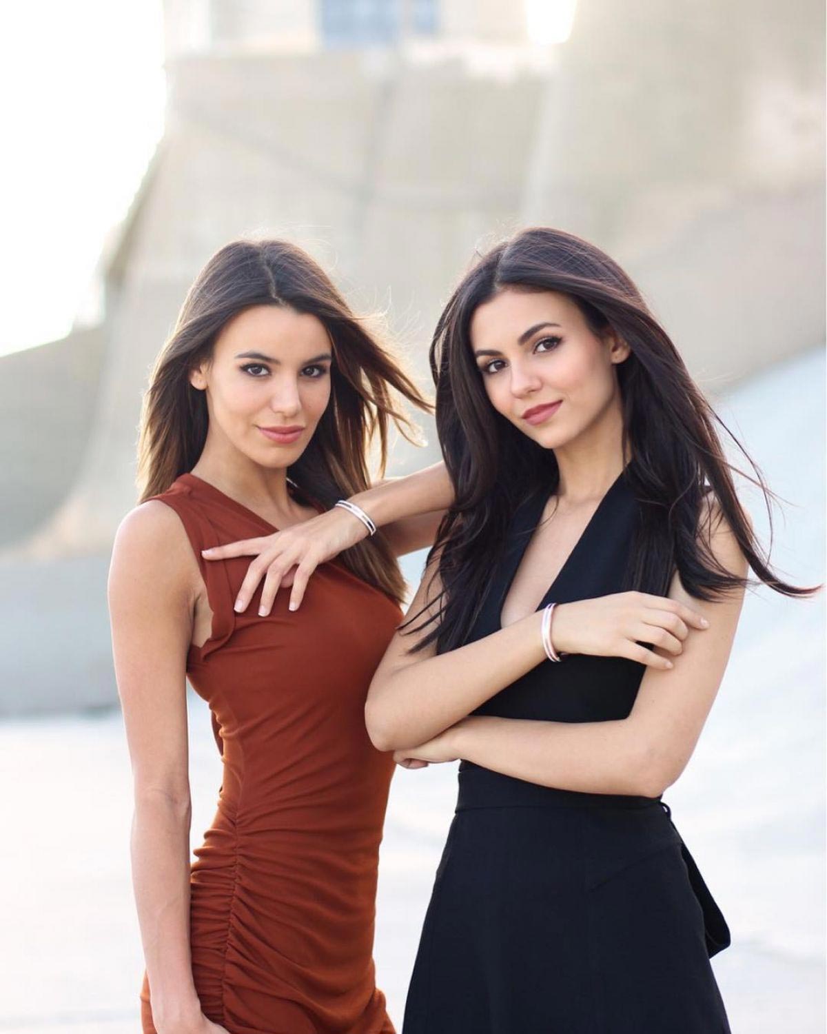 Victoria Justice and Madison Reed on the Set of a Photoshoot, November 2018