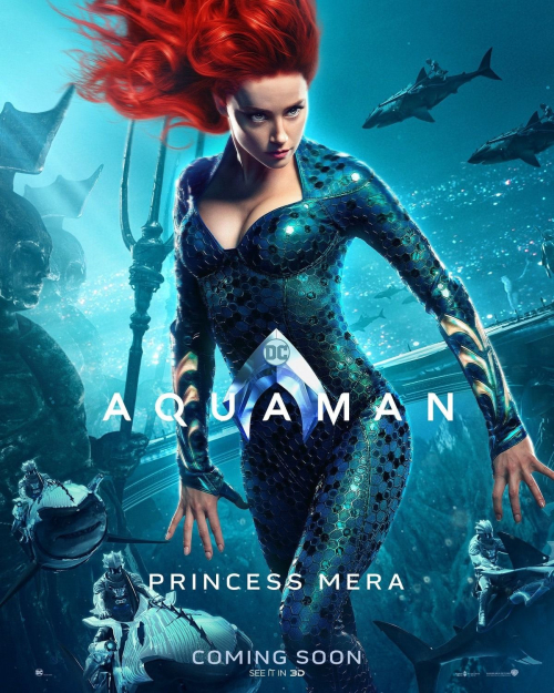 Amber Heard at Aquaman Posters and Promos Photos