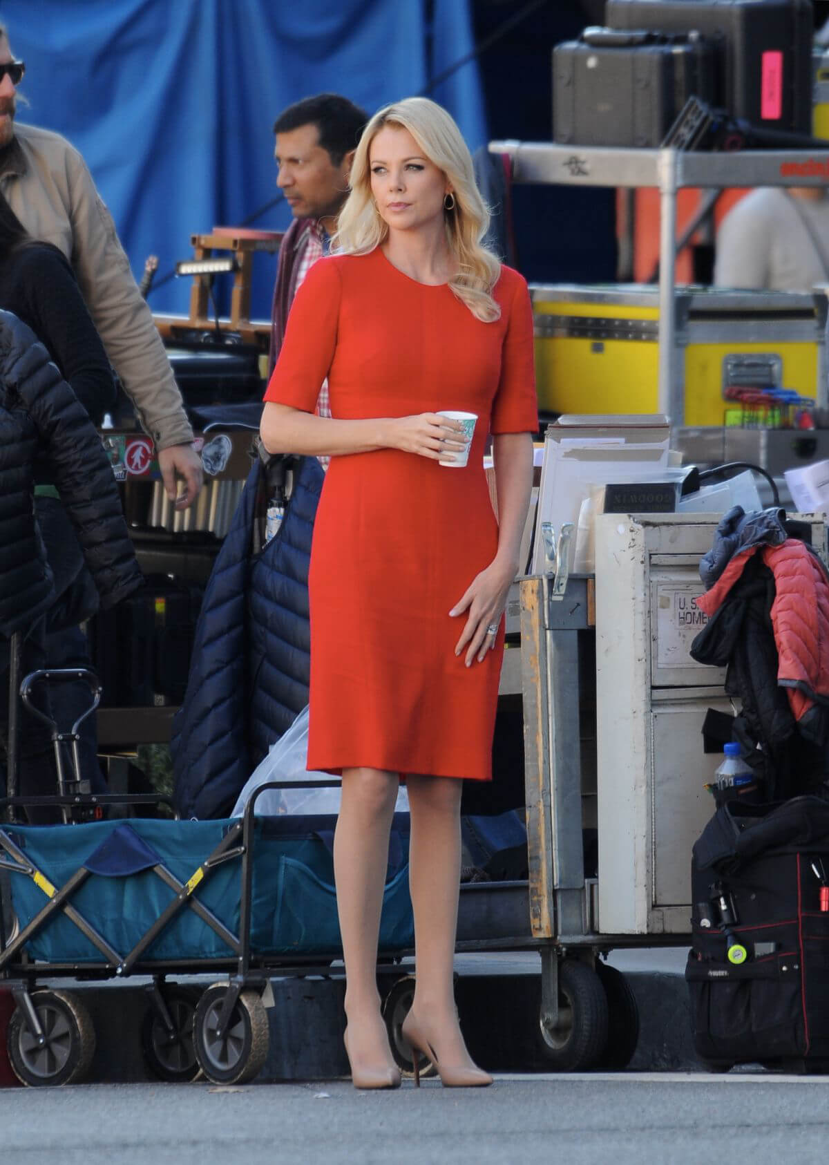 Charlize Theron on the Set of Fair and Balanced in Los Angeles 2018/12/09