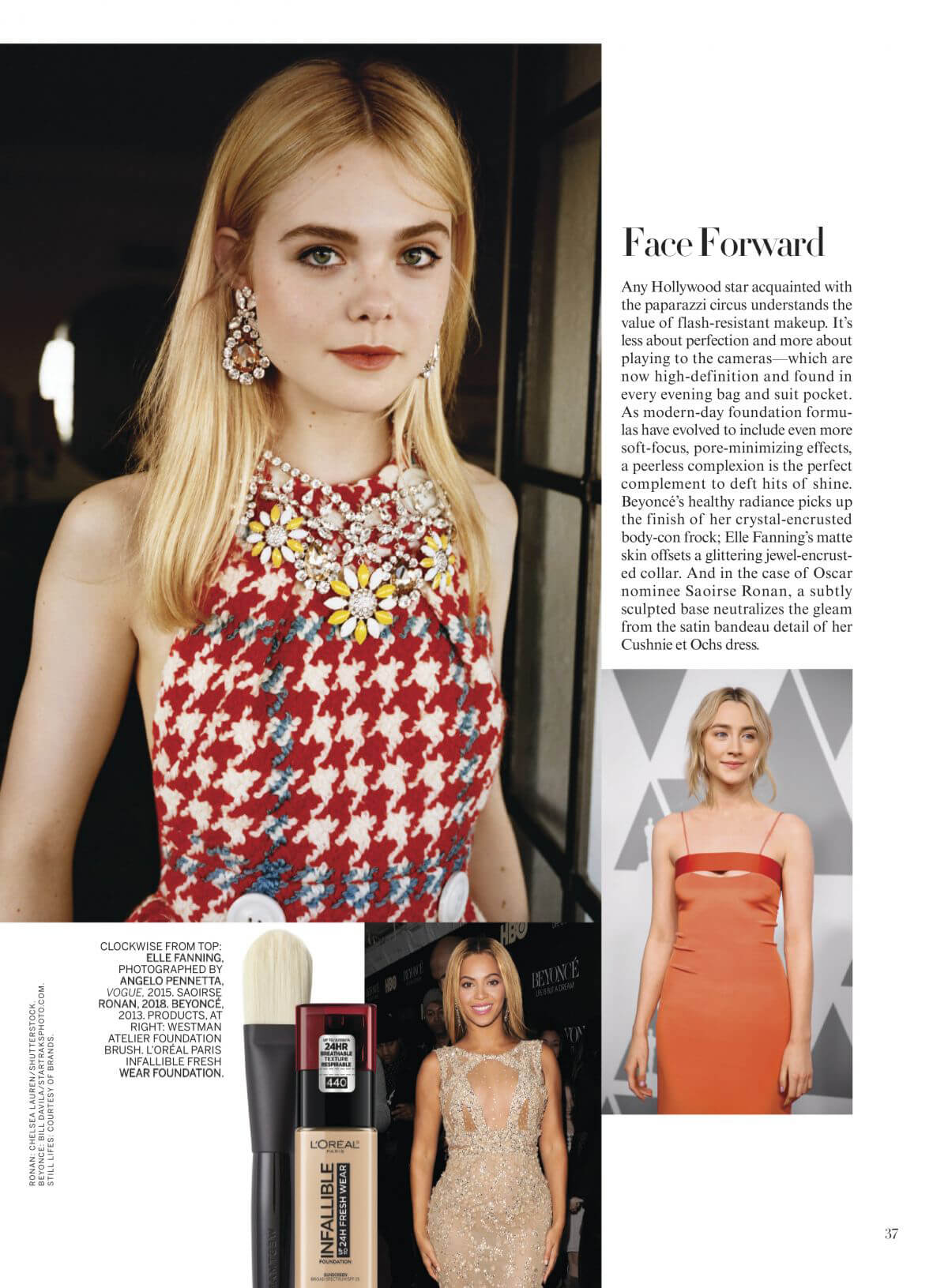 Elle Fanning in Vogue Magazine, January 2019