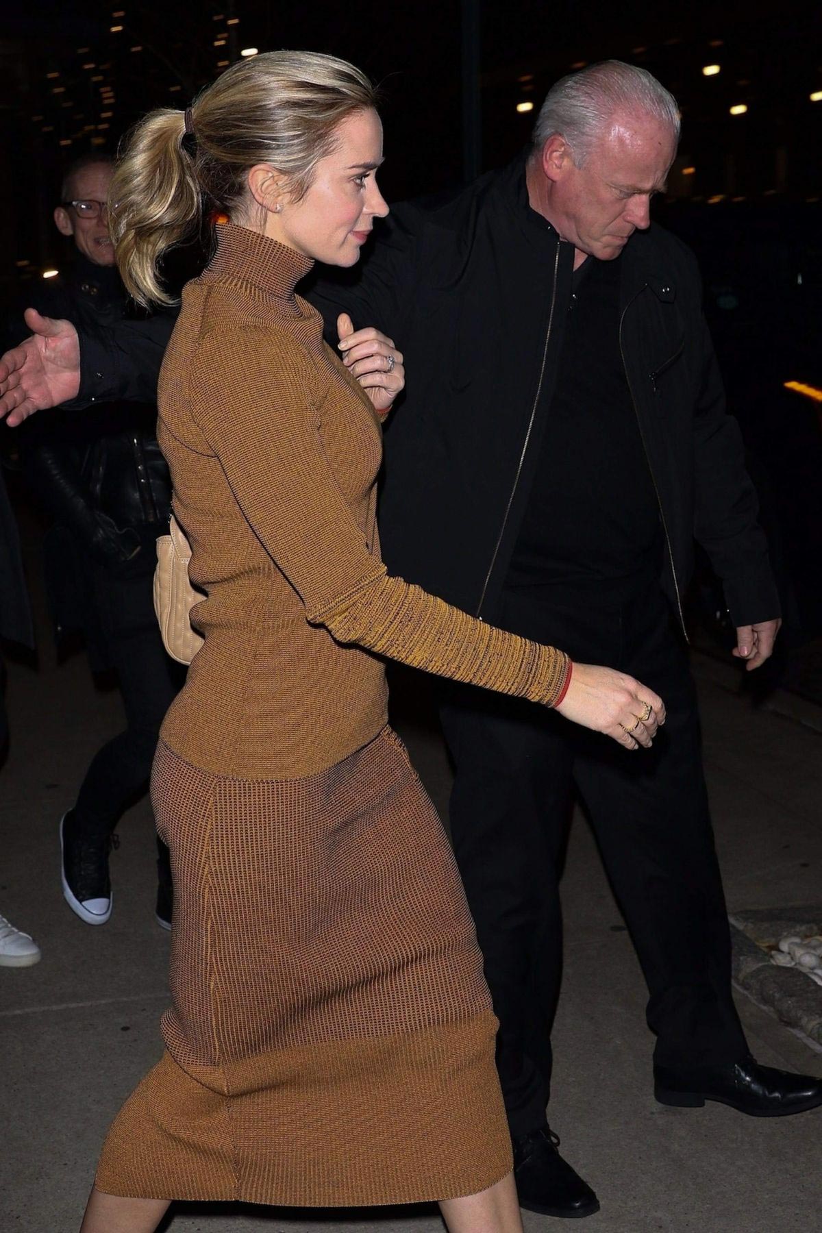 Emily Blunt Leaves Mary Poppins Returns Screening in New York 2018/12/03