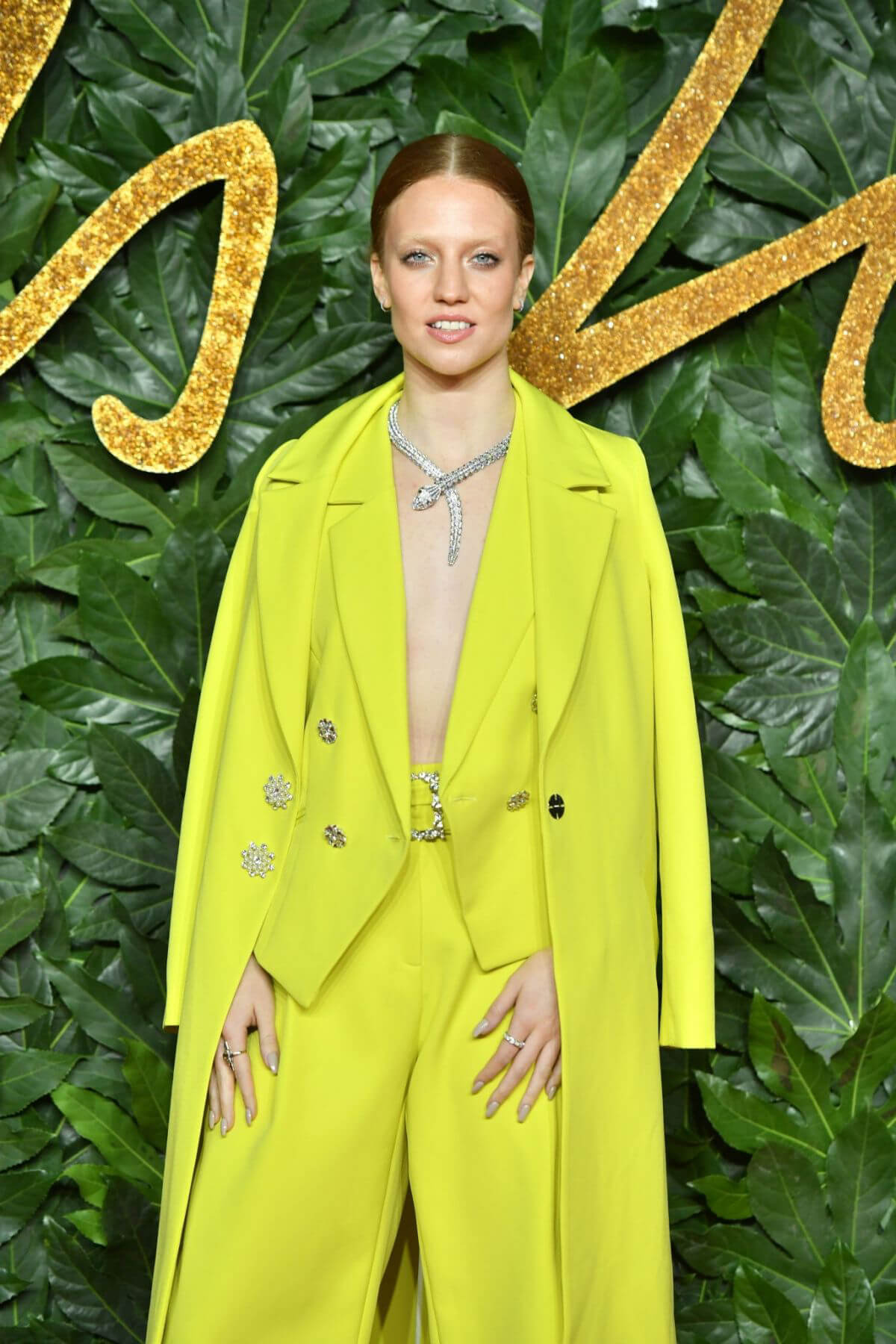 Jess Glynne at British Fashion Awards in London 2018/12/10