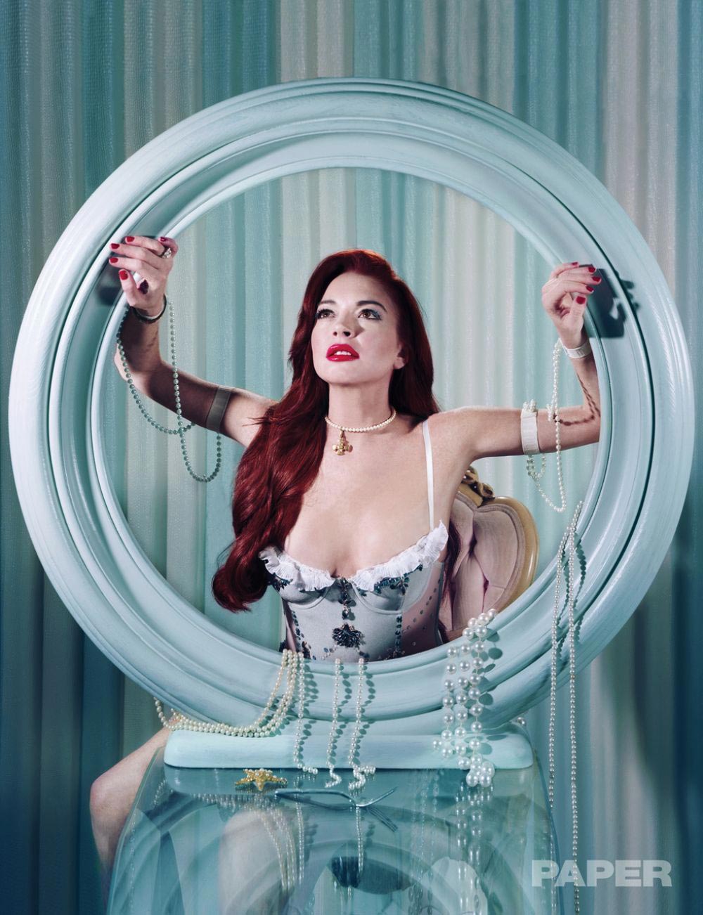 Lindsay Lohan in Paper Magazine, December 2018