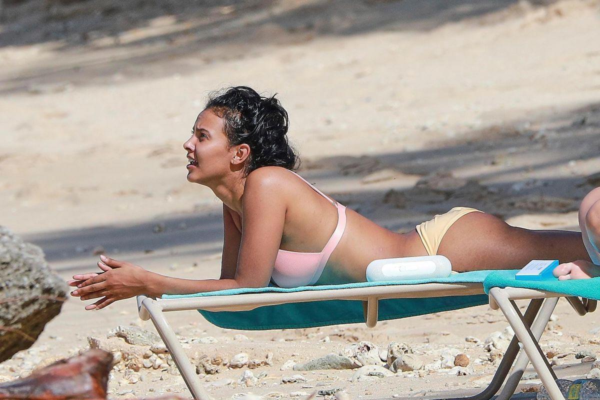 Maya Jama in Bikini at a Beach in Barbados 2018/12/04