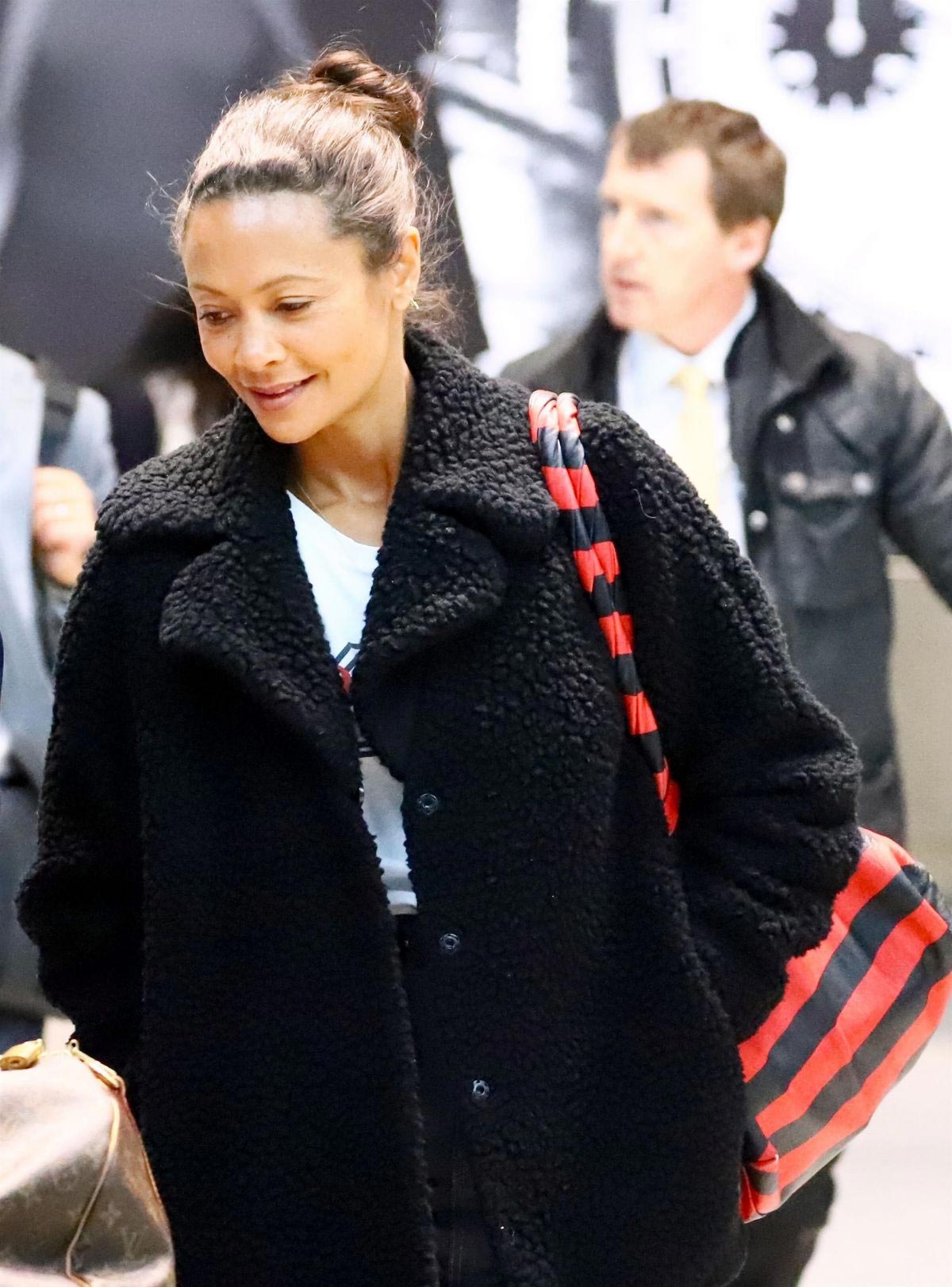 Thandie Newton at Heathrow Airport in London 2018/11/29