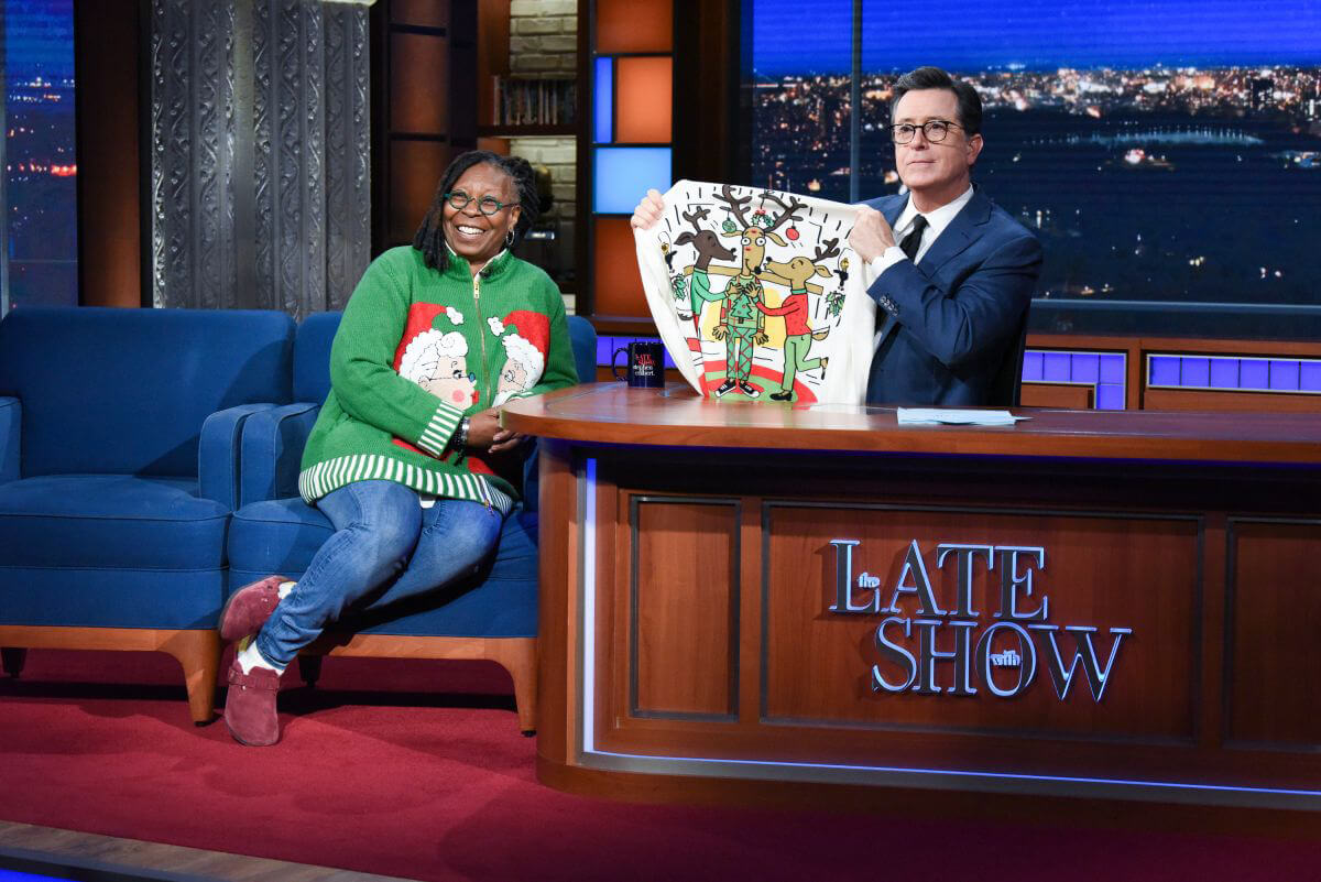 Whoopi Goldberg at Late Show with Stephen Colbert 2018/12/11