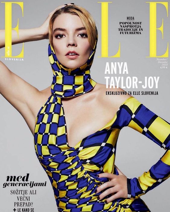 Anya Taylor-Joy for Elle Magazine Cover Photoshoot November/December 2018