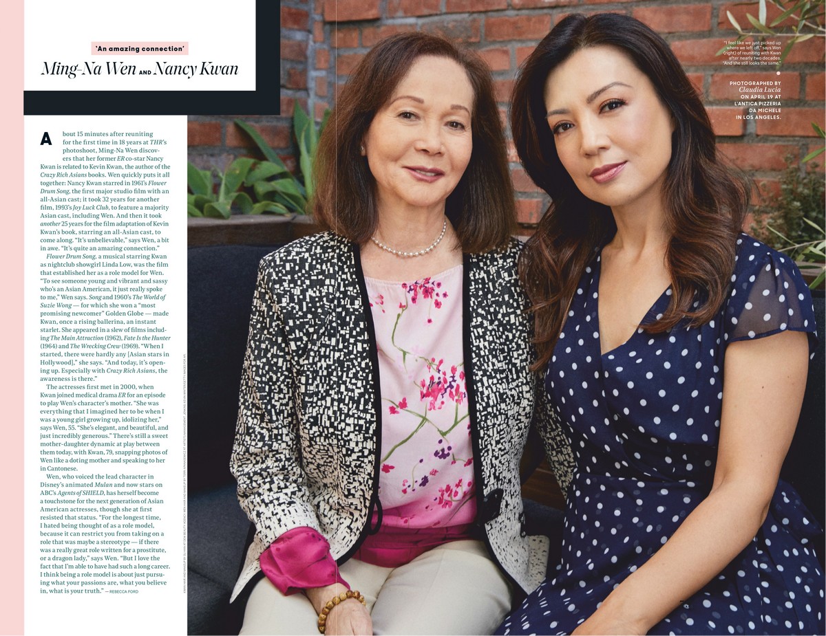 Ming-Na Wen and Nancy Kwan at The Hollywood Reporter Magazine 2019/04/30