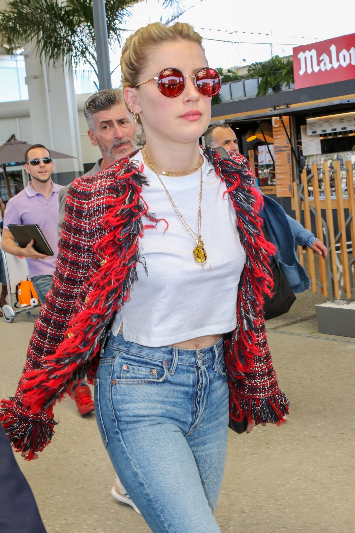 Amber Heard Arrives at Nice Airport of the 72nd Annual Cannes Film Festival 2019/05/13