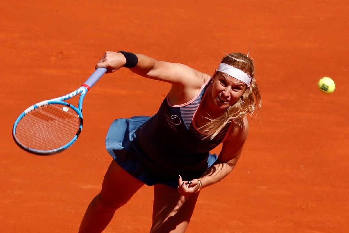 Dominika Cibulkova Plays Mutua Madrid Open Tennis Tournament in Madrid 2019/05/04