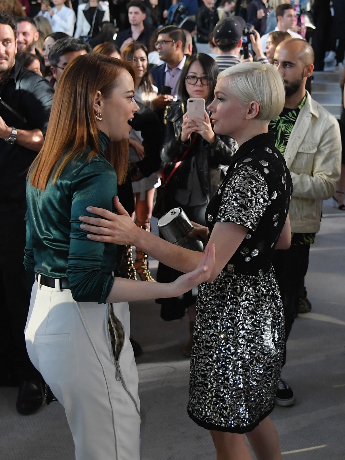 Emma Stone in Louis Vuitton Cruise 2020 Fashion Show at JFK Airport 2019/05/08