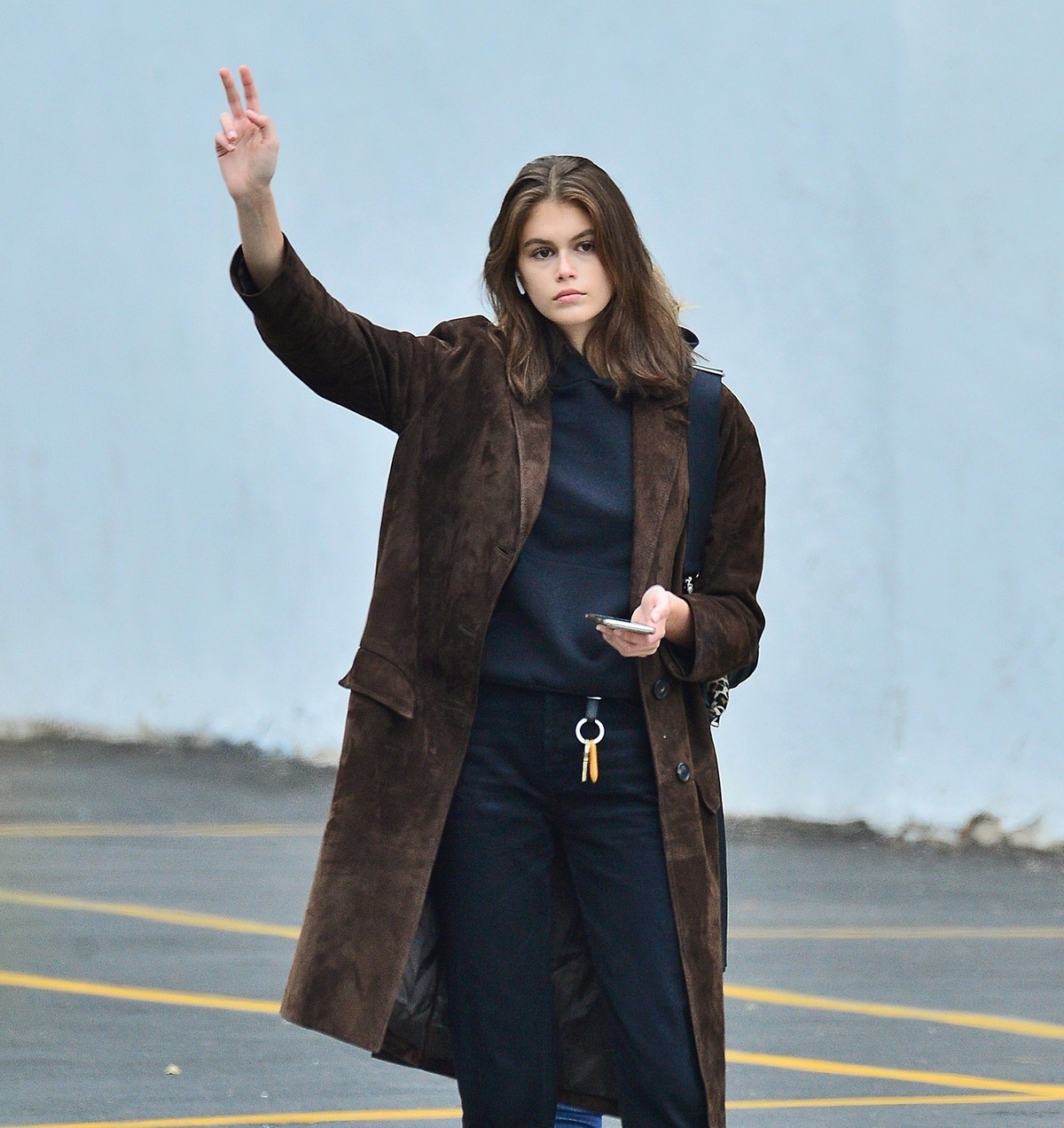 Kaia Gerber for a Cab in SoHo in New York 2019/05/03