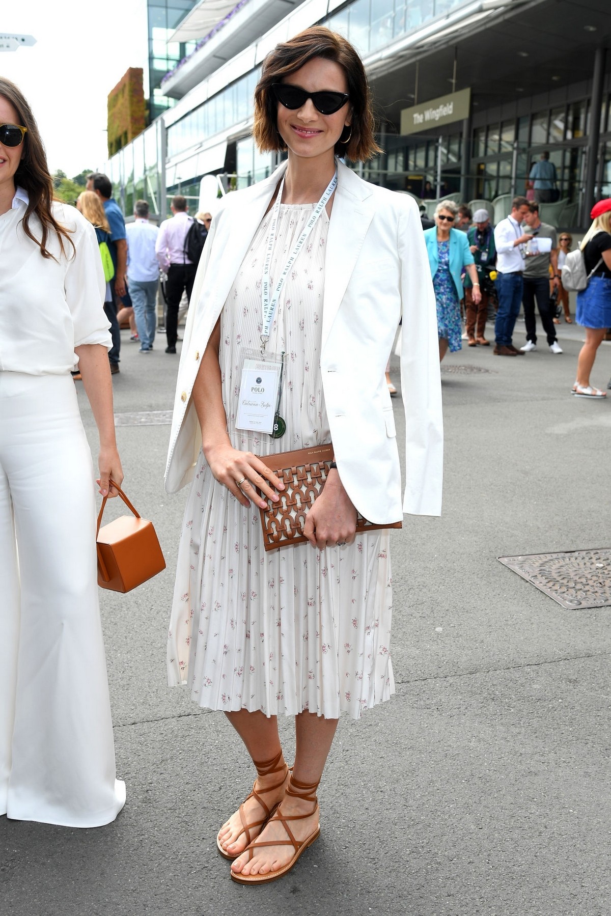 Caitriona Balfe attends of the Wimbledon Tennis Championships in London 2019/07/08