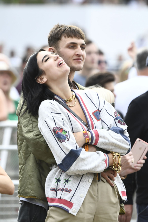 Dua Lipa and Anwar Hadid at the British Summer Time Hyde Park Concert in London 2019/07/06 6