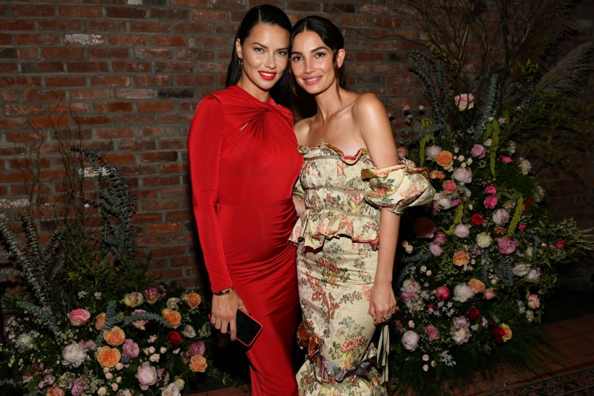 Adriana Lima and Lily Aldridge at Lily Aldridge Parfums Launch Party in New York City 2019/09/08
