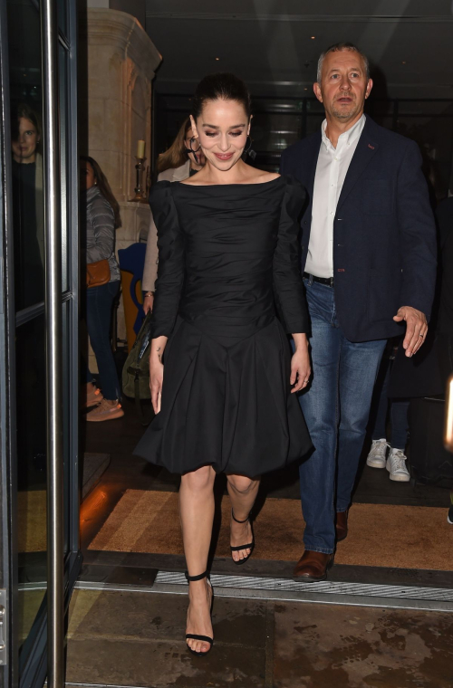Emilia Clarke Arrives Her Hotel Promoting New movie 