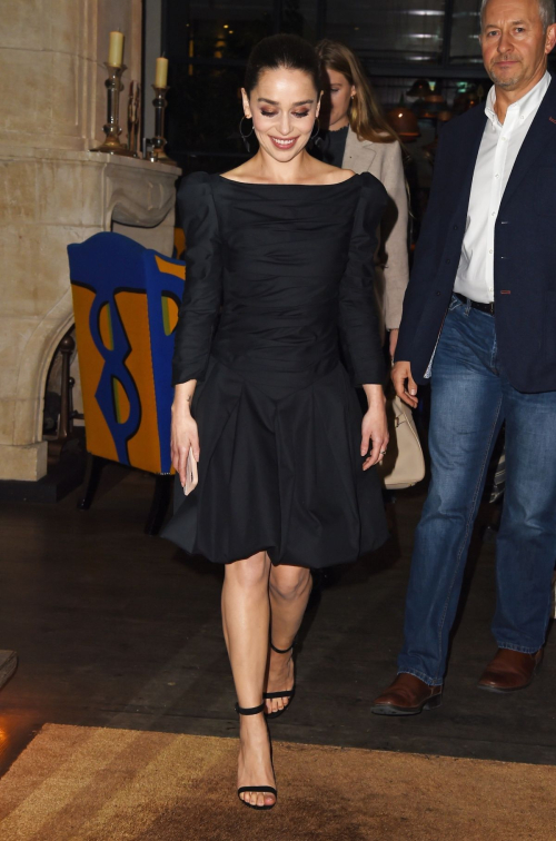 Emilia Clarke Arrives Her Hotel Promoting New movie 