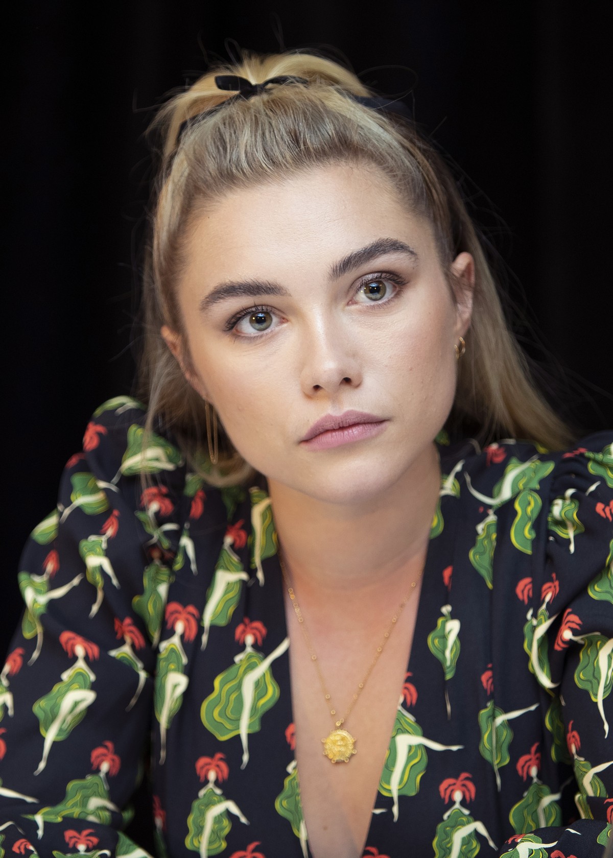 Florence Pugh at Little Women Press Conference in Los Angeles 2019/10/28