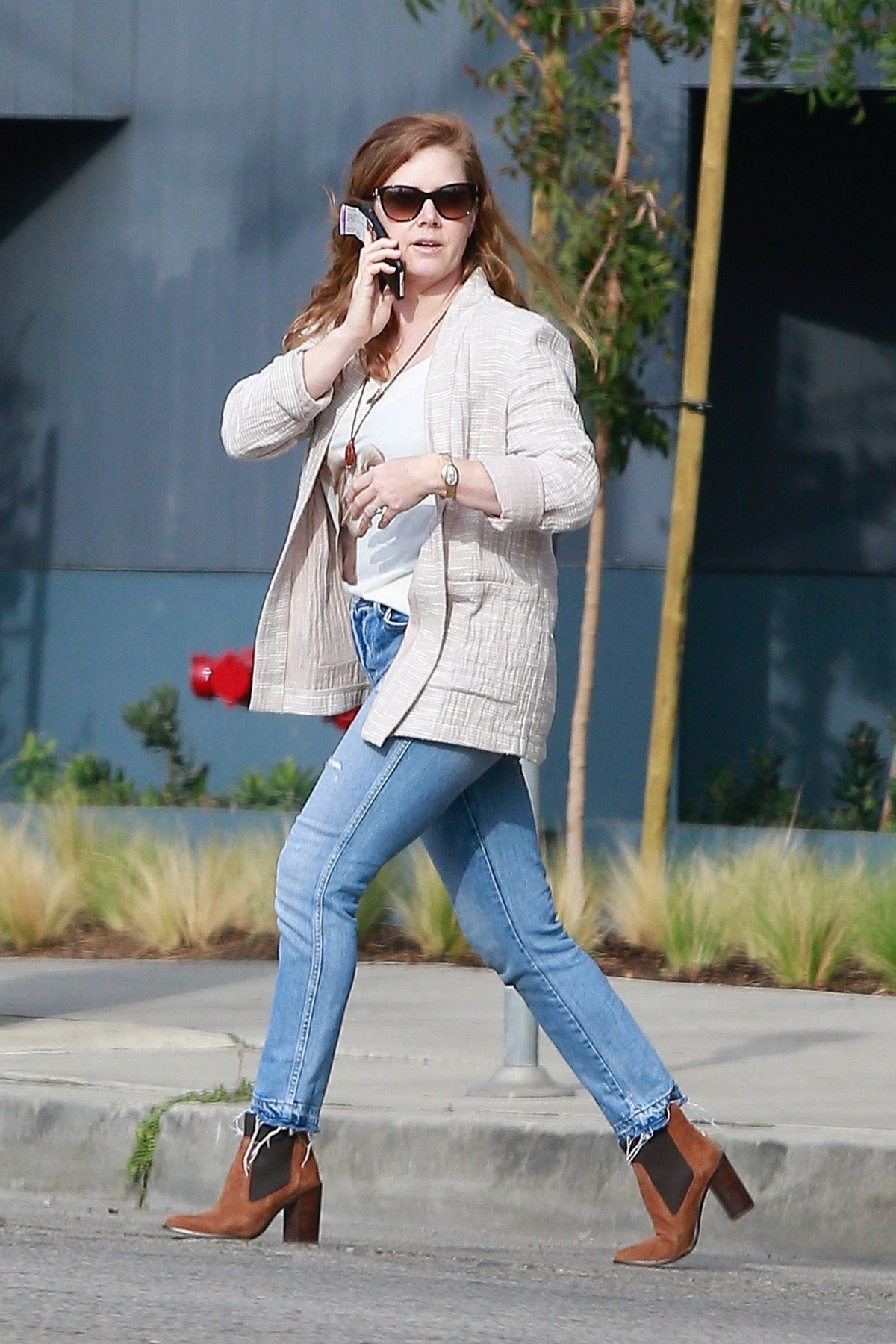 Amy Adams out for lunch at Ca Del Sole Italian Restaurant in Toluca Lake 2019/11/15