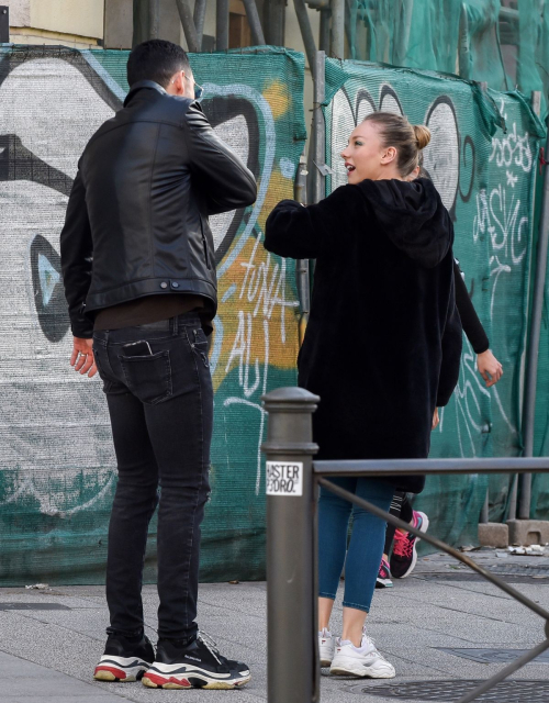 Ester Exposito with her boyfriend Alejandro Speitzer out in Madrid 2020/02/29 9
