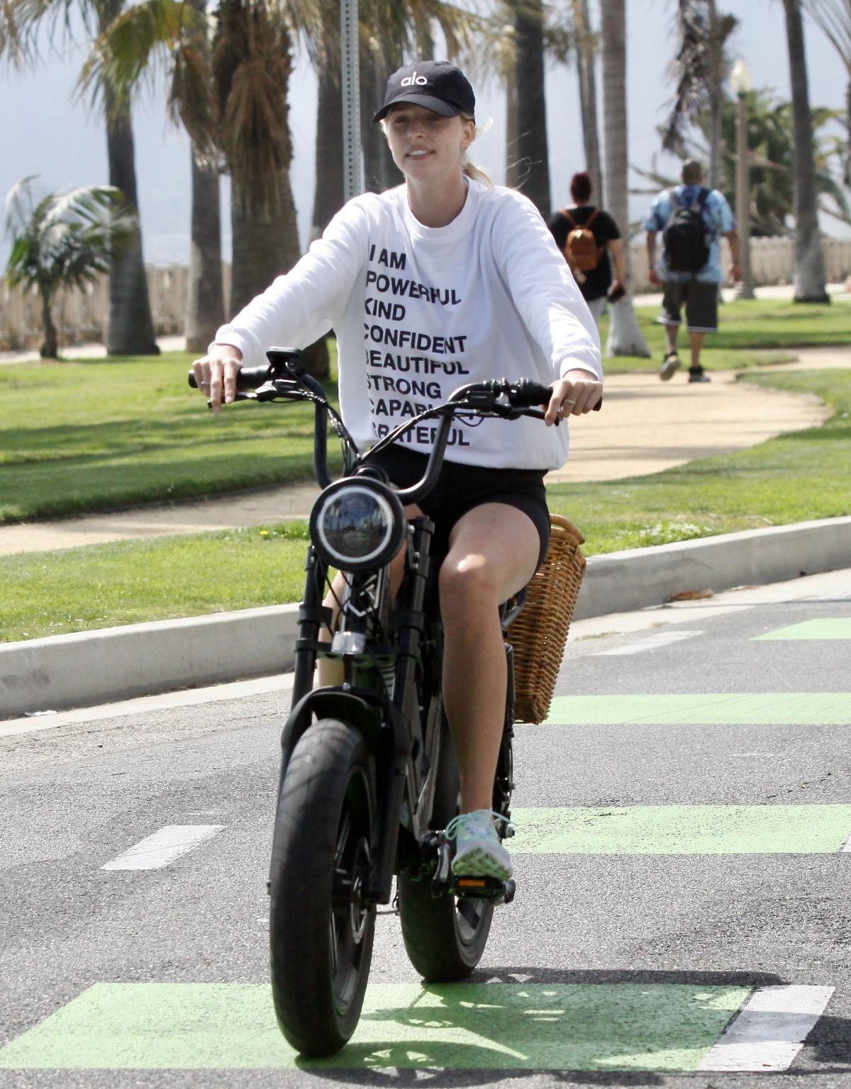 Abby Champion and Patrick Schwarzenegger Out Cycling in Santa Monica 2020/06/19