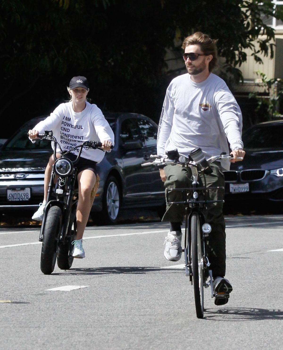 Abby Champion and Patrick Schwarzenegger Out Cycling in Santa Monica 2020/06/19 5