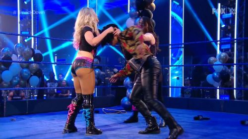 Alexa Bliss and Nikki Cross at WWE Smackdown in Orlando 2020/06/12 10