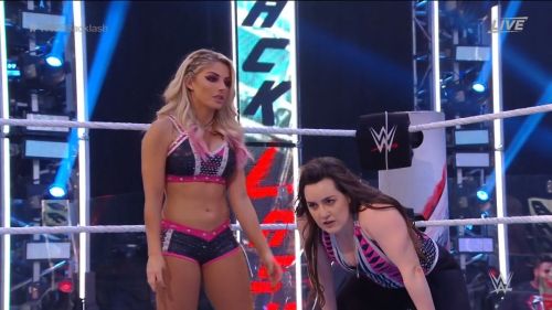 Alexa Bliss and Nikki Cross at WWE Smackdown in Orlando 2020/06/12 31