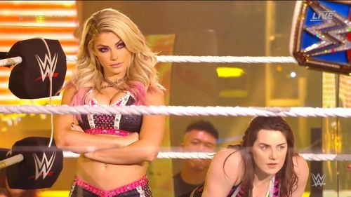 Alexa Bliss and Nikki Cross at WWE Smackdown in Orlando 2020/06/12 32