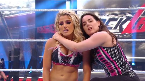 Alexa Bliss and Nikki Cross at WWE Smackdown in Orlando 2020/06/12 39