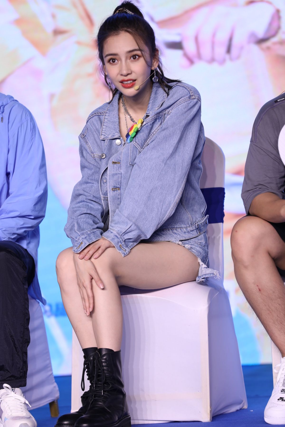 Angelababy at Keep Running, Season 4 Press Conference in Beijing 2020/06/11