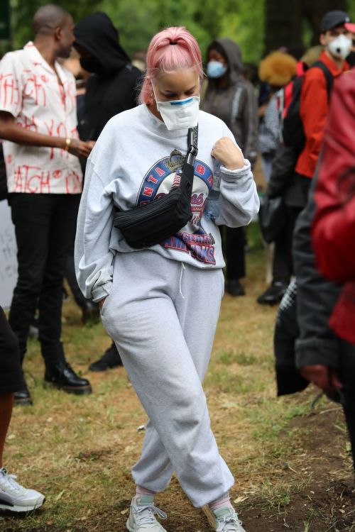 Anne-Marie at Black Lives Matter Protest in London 2020/06/03